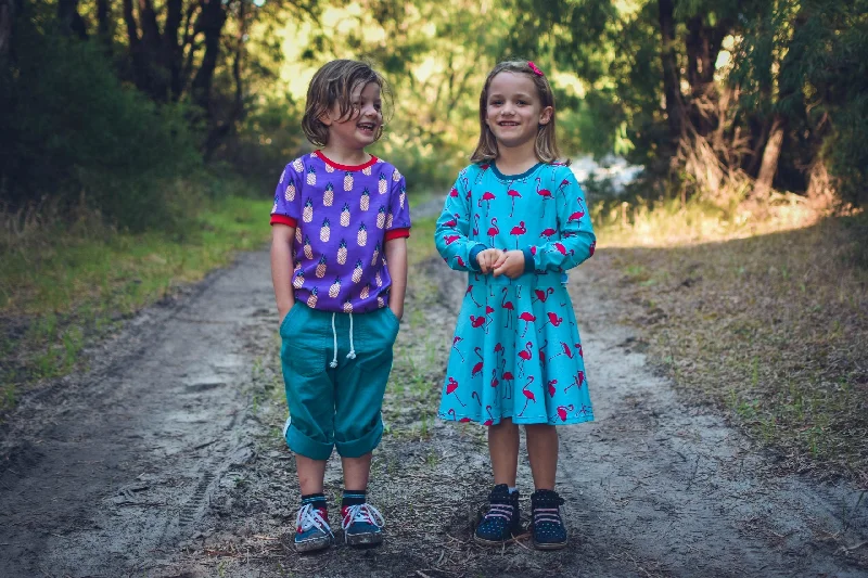 Waves & Wild Child Emi T-shirt and Dress Blue Shirt Dress